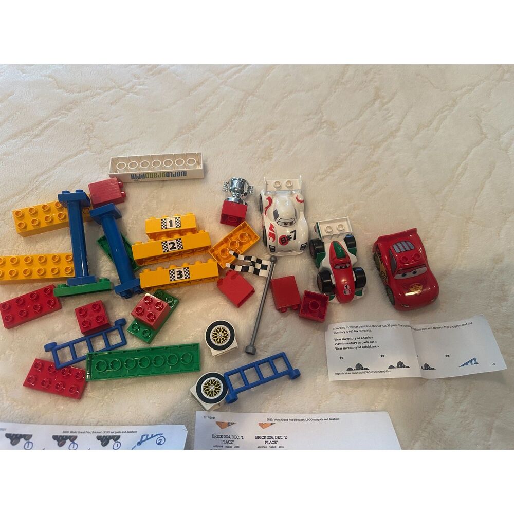 LEGO Duplo Disney Pixar Cars – World Grand Prix Bundle (Lightning McQueen) #5839